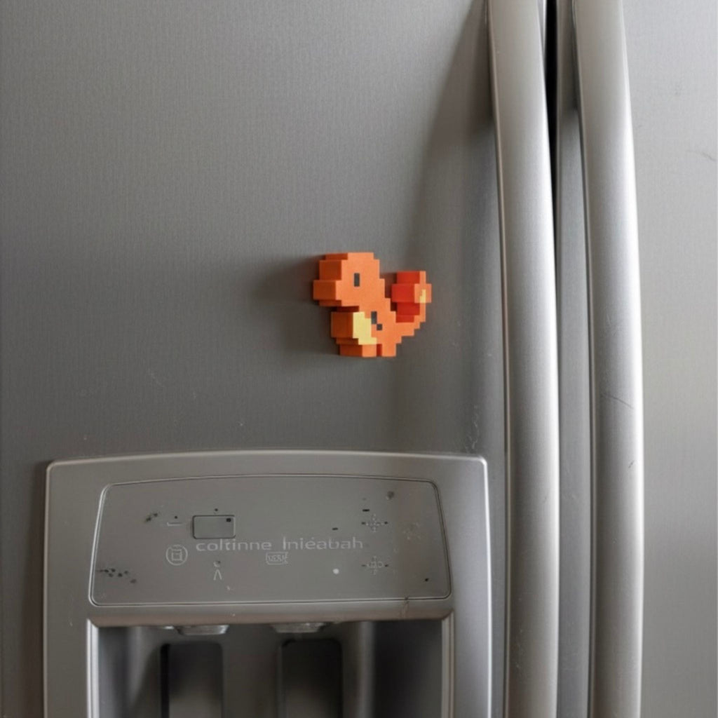 🔥 Poku-Imán de Charmander | Edición Pixel