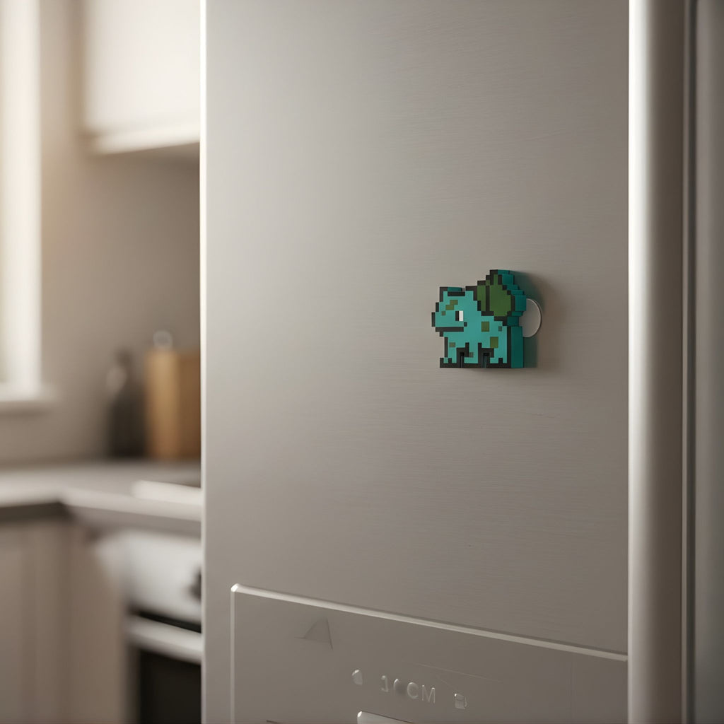 🌱 Poku-Imán de Bulbasaur | Edición Pixel